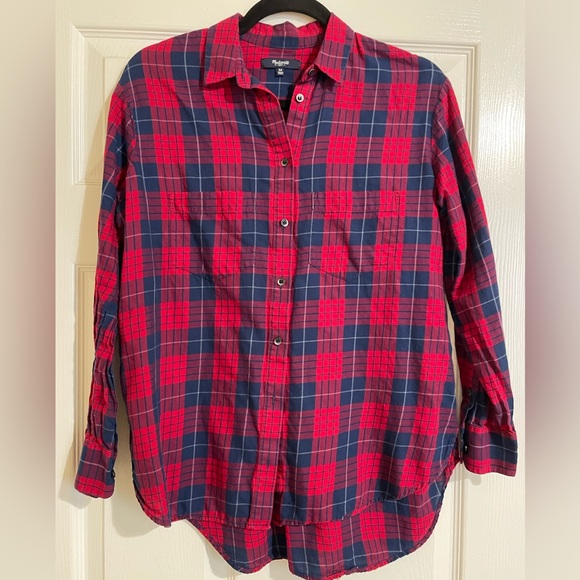 Madewell Plaid Boyfriend Flannel - Picture 3 of 6